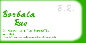 borbala rus business card